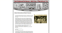 Desktop Screenshot of internationalmetalproducts.com