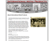 Tablet Screenshot of internationalmetalproducts.com